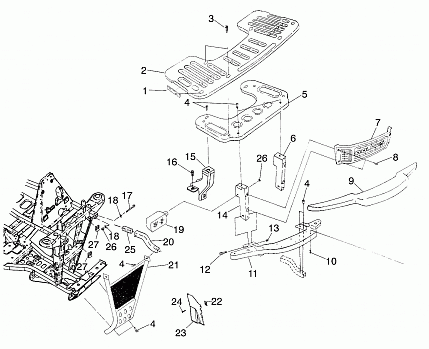 FRONT RACK and BUMPER MOUNTING - A03CB32AA/FC (4975157515A07)