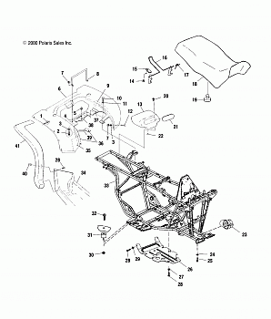 REAR CAB and SEAT - A00CK42AA (4949304930A005)