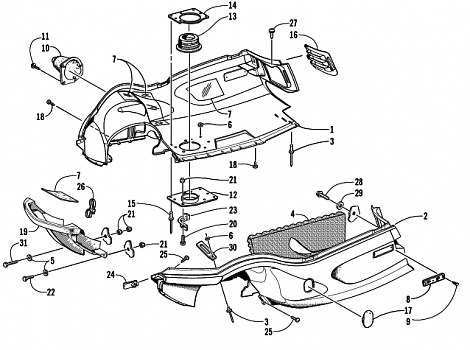 BELLY PAN AND FRONT BUMPER ASSEMBLY