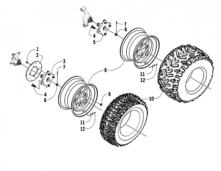 WHEEL AND TIRE ASSEMBLY