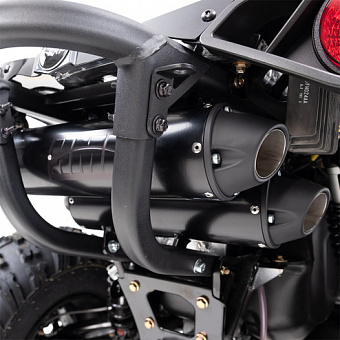 Полная двойная выхлопная система HMF Performance черная Can Am Renegade1000 G2