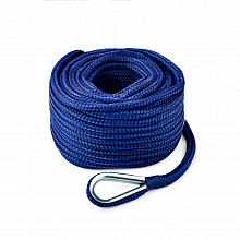 Трос (конец) якорный Skipper плетеный, 12мм, нейлон 20м, синий sk-tanbr1220bl