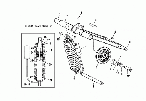 REAR TORQUE ARM (M-10) - S05ND4BS (4992649264C02)