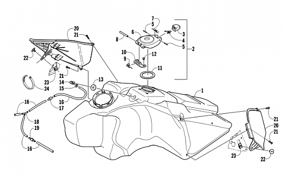 GAS TANK ASSEMBLY