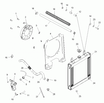 ENGINE, COOLING SYSTEM - A08BG50AA (49ATVCOOL08SCRAM)