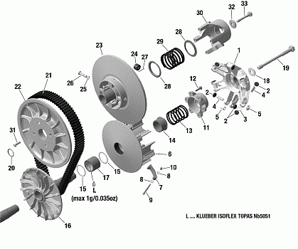 Transmission - CVT Pulleys - 900 ACE