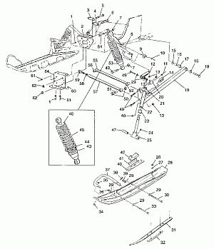 FRONT SUSPENSION and SKI - 099ET6AS(A) (4948384838b007)