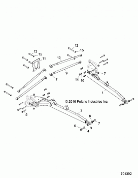 SUSPENSION, REAR CONTROL ARMS - Z17VFE92AK/AM/AB (701392)