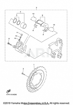 REAR BRAKE CALIPER