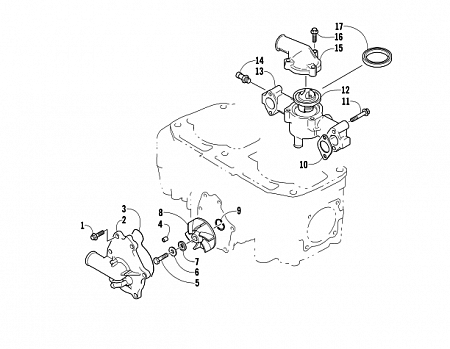 WATER PUMP/WATER MANIFOLD ASSEMBLY