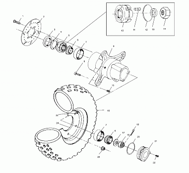 FRONT WHEEL - A00CD50AA (4954885488B006)