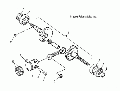 CRANKSHAFT - A04KA05CA (4999202359920235A04)