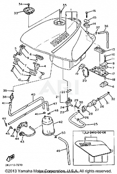 FUEL TANK CALIFORNIA MODEL ONLY