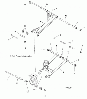 SUSPENSION, REAR - A15SVE95AW (100041)