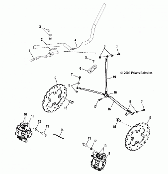 BRAKE, FRONT - A06SB20AA/AB (4999202799920279B12)