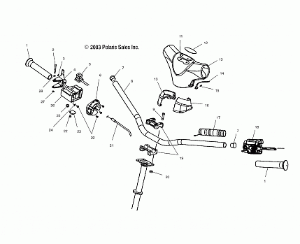 HANDLEBAR - S04ND4BS/BSA (4988678867B07)