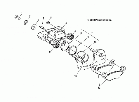 FRONT BRAKE - A03BA38CA (4986248624B01)