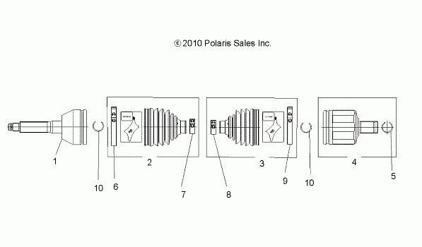 DRIVE TRAIN, FRONT DRIVE SHAFT - A13MH50TD (49ATVSHAFTDRIVE1332881)