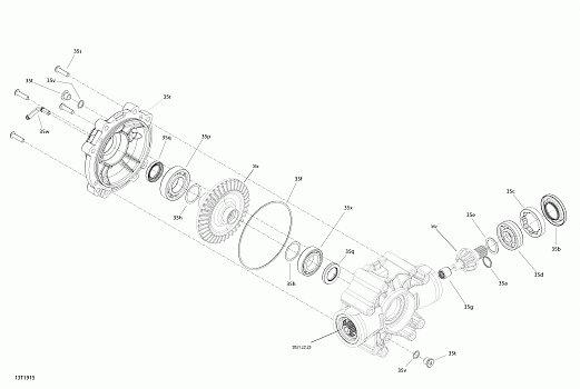 Rear Drive 6X6 - Middle Differential