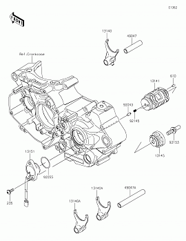 Gear Change Drum/Shift Fork(s)