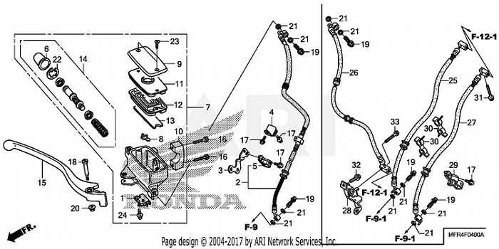 FRONT BRAKE MASTER CYLINDER