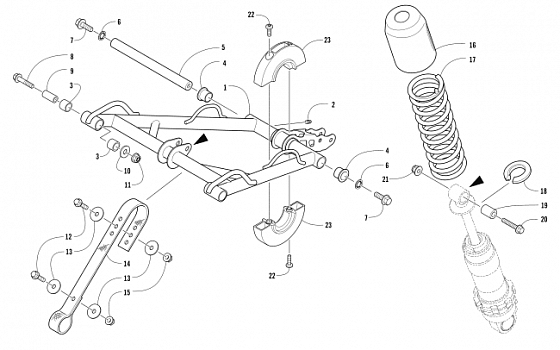 REAR SUSPENSION FRONT ARM ASSEMBLY