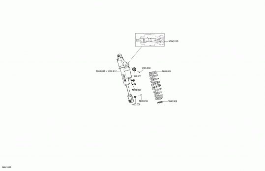 Front Shocks MXZ - 600R ETEC - Package X