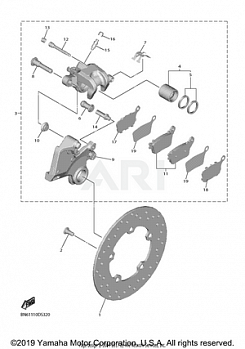 REAR BRAKE CALIPER