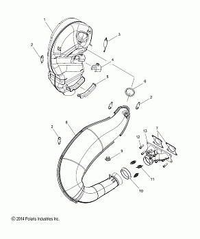 ENGINE, EXHAUST - S15DR6PEL (49SNOWEXHAUST156LEAS)