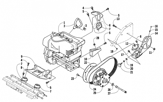 ENGINE AND RELATED PARTS