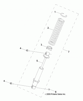 SUSPENSION, SHOCK, REAR - R14VA17AA/AF (49RGRSHOCKRR09RZR170)