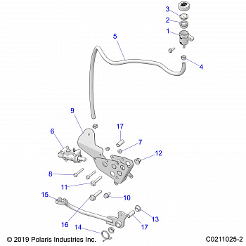 BRAKES, BRAKE PEDAL and MASTER CYLINDER - A20SGE95AK (C0211025-2)