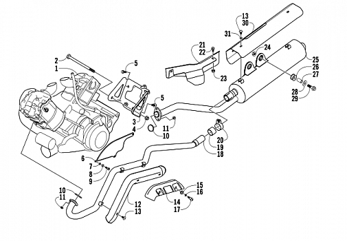 ENGINE AND EXHAUST