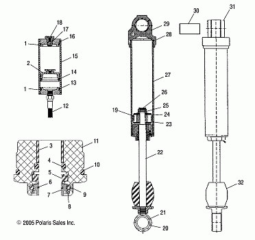 SHOCK, REAR TRACK (M-10)(7043190) - S06PT7HS (4997539753C01)