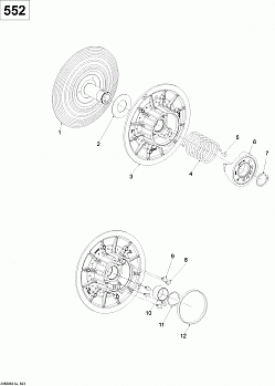 Driven Pulley 550F