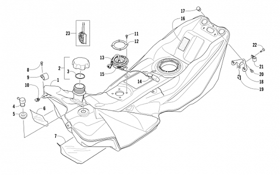 GAS TANK ASSEMBLY