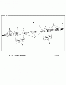 DRIVE TRAIN, FRONT HALF SHAFT - Z18VBE99BW (701876)