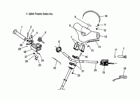 STEERING-HANDLEBAR - S05NJ5BS/A (4992769276B05)