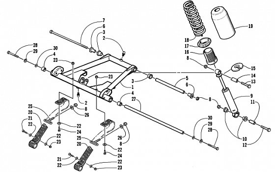 REAR SUSPENSION FRONT ARM ASSEMBLY