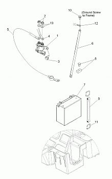 ELECTRICAL, BATTERY - R13XE76AD/EAI (49RGRBATTERY11RZR)