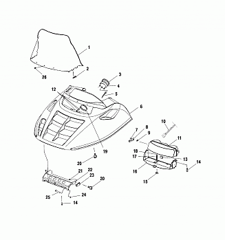 HOOD ASSEMBLY - S01LT3AS (4961156115A007)
