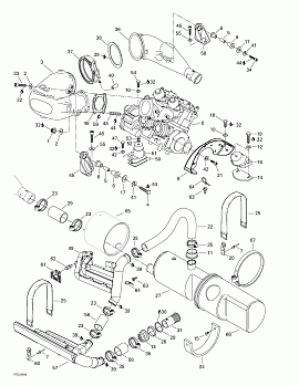 Engine Support And Muffler