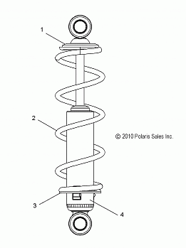 SUSPENSION, SHOCK, FRONT TRACK - S16CM8 ALL OPTIONS (49SNOWSHOCKFRONT7043615)