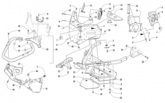 FRONT BUMPER AND FRAME ASSEMBLY