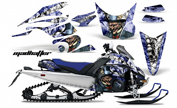 Графика AMR Racing MadHatter (сине-белая) для Yamaha FX Nytro