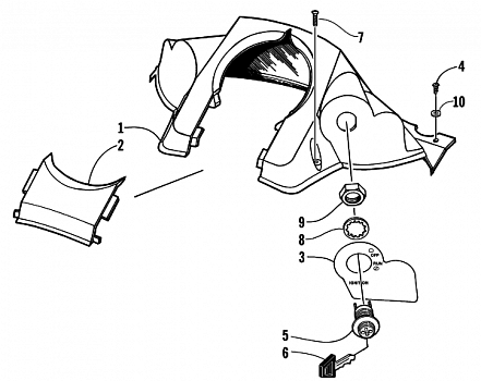 CONSOLE AND SWITCH ASSEMBLY