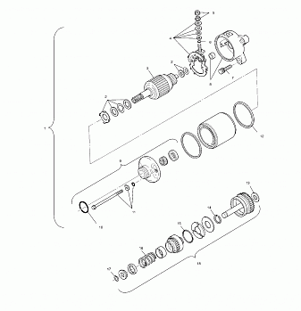 STARTING MOTOR - A00CD50FB (4954885488E003)