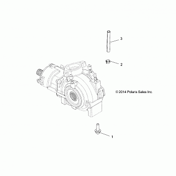 DRIVE TRAIN, GEARCASE MOUNTING, FRONT - A16SXS95CK/CG/T95C2