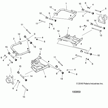 SUSPENSION, REAR CONTROL ARMS - A18DAA57F5 (100859)