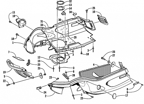 BELLY PAN AND FRONT BUMPER ASSEMBLY